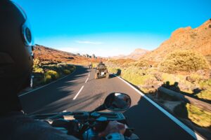 View on a quad on Teide