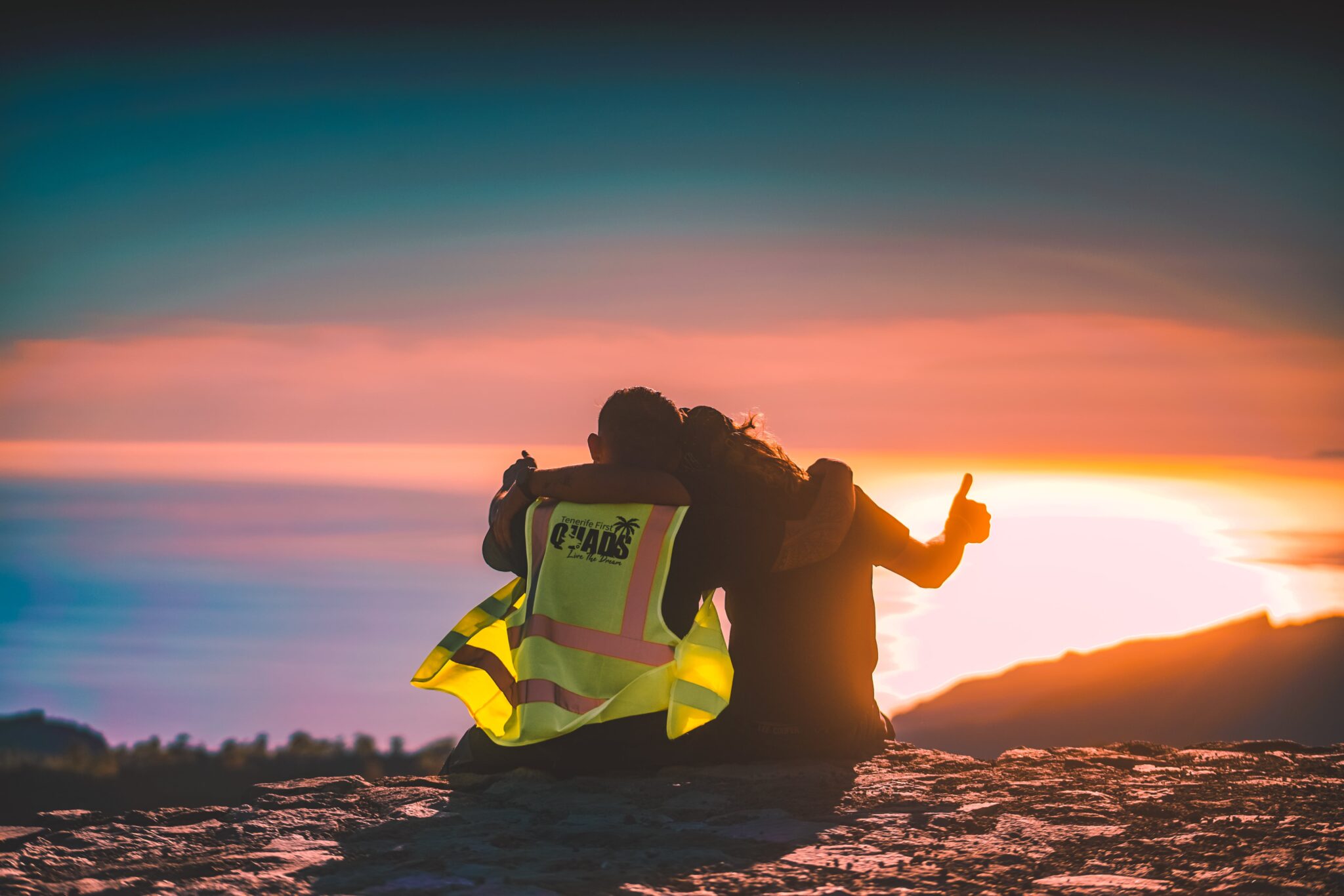 Couple in Sunset on Teide